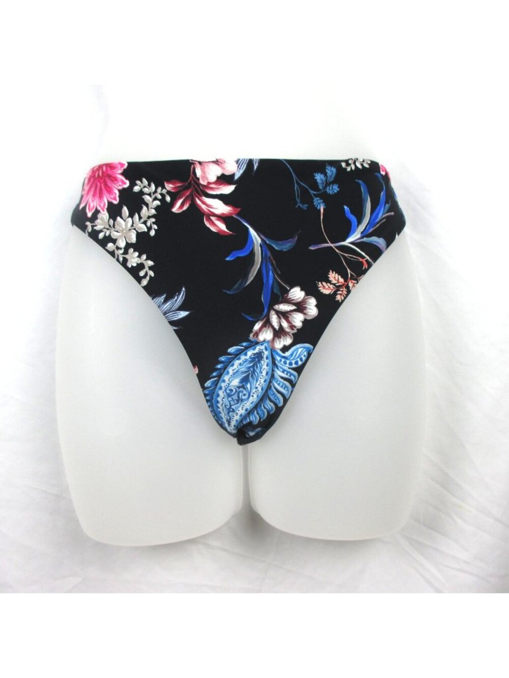 SEAFOLLY  hi rise swim bottom floral and black Size 14 Tropical Luxury NEW $110
